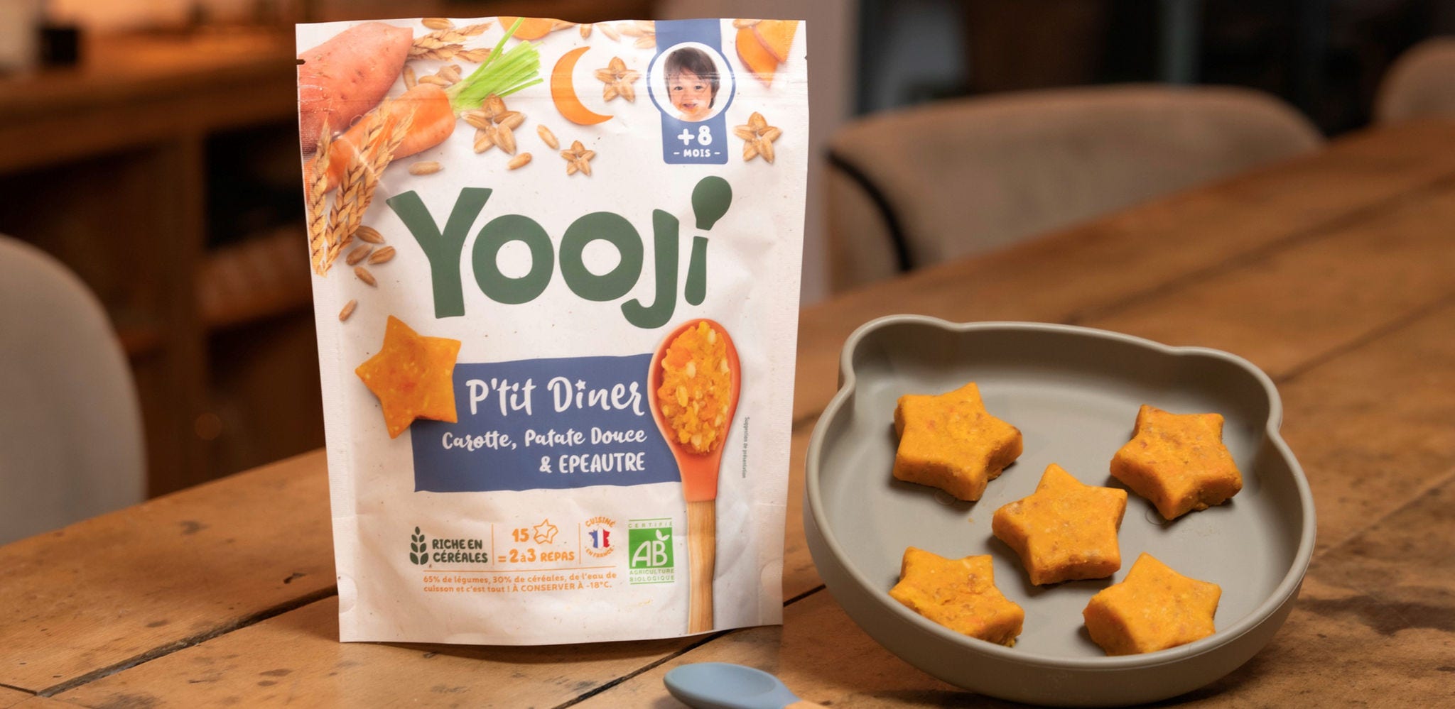 Yooji 婴儿食品袋|橙色包装